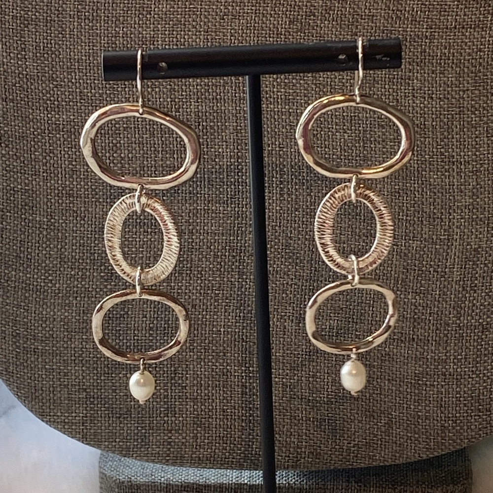 Silpada Sterling Silver earrings with pearls